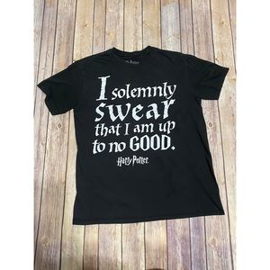 HARRY POTTER I Solemnly Swear Shirt Black Large